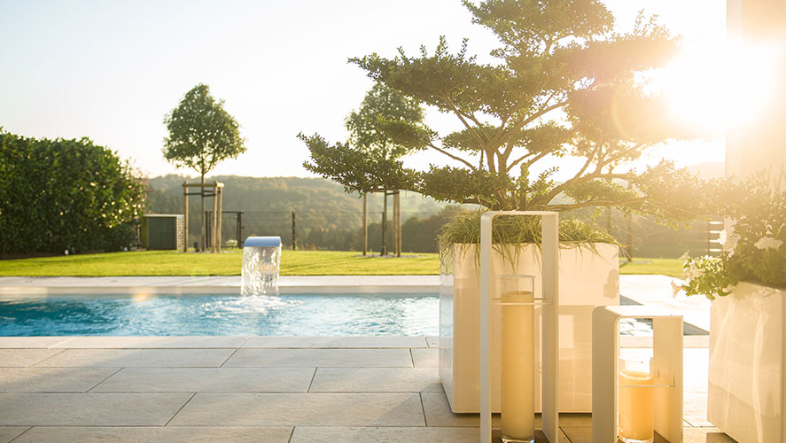 Exklusiver Garten – Gesamtansicht